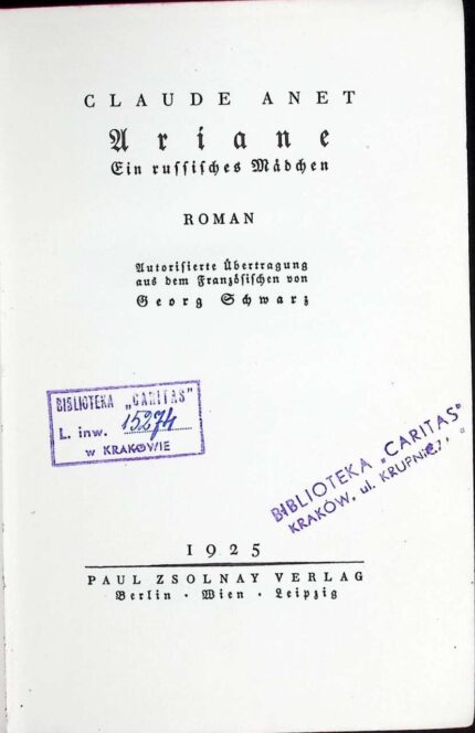 Ariane. Ein russisches Mädchen