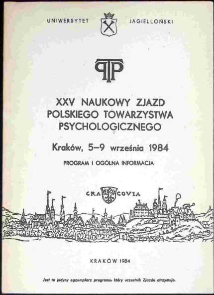 XXV Naukowy Zjazd Polskiego Towarzystwa Psychologicznego