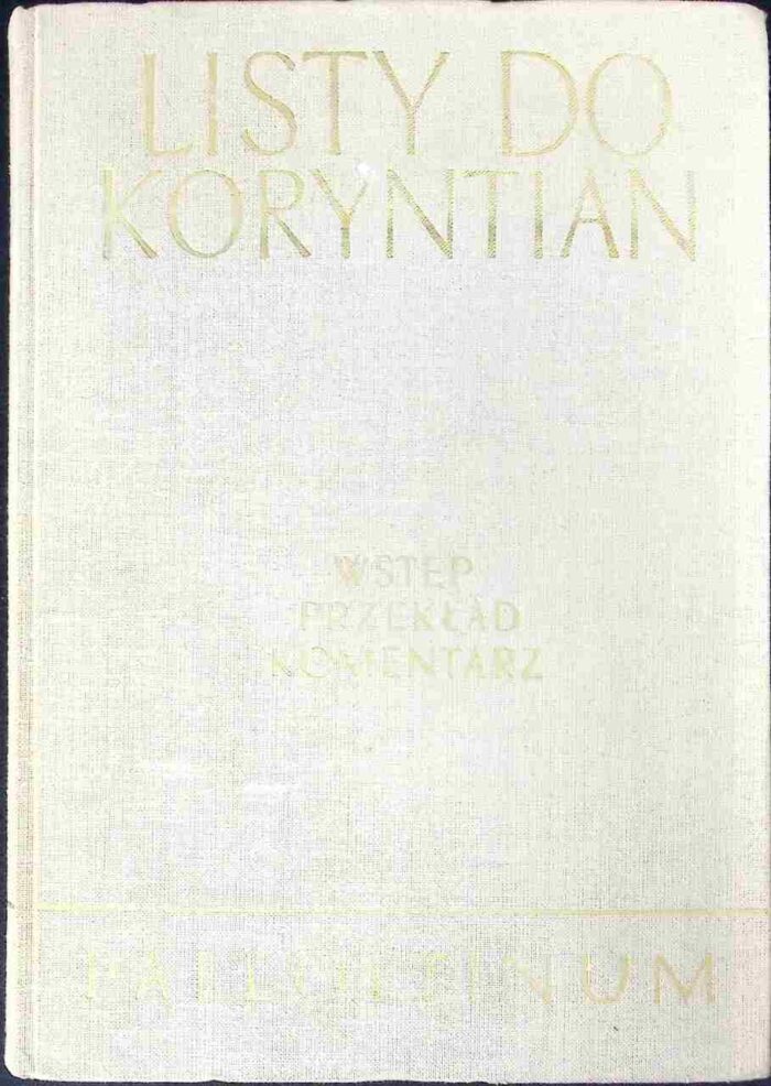 Listy do Koryntian. Wstęp, przekład, komentarz - obrazek 1
