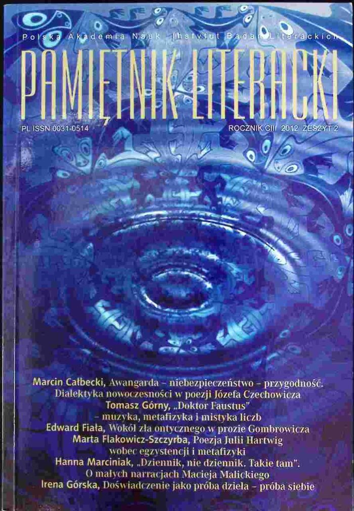 Pamiętnik Literacki, 2012/2 - obrazek 1