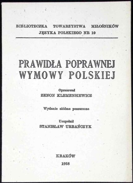 Prawidła poprawnej wymowy polskiej