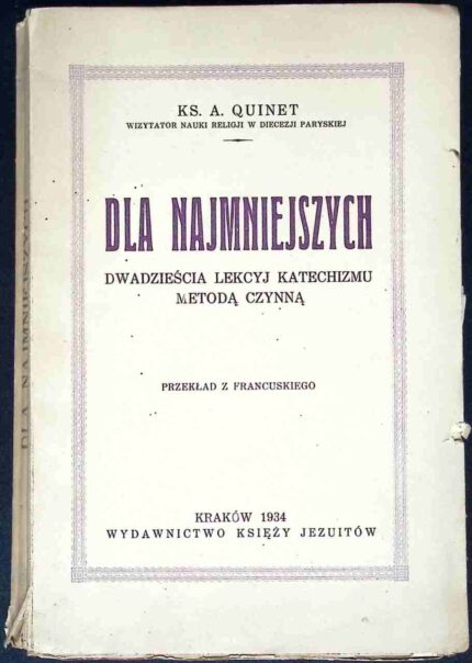 Dla najmniejszych. Dwadzieścia lekcyj katechizmu