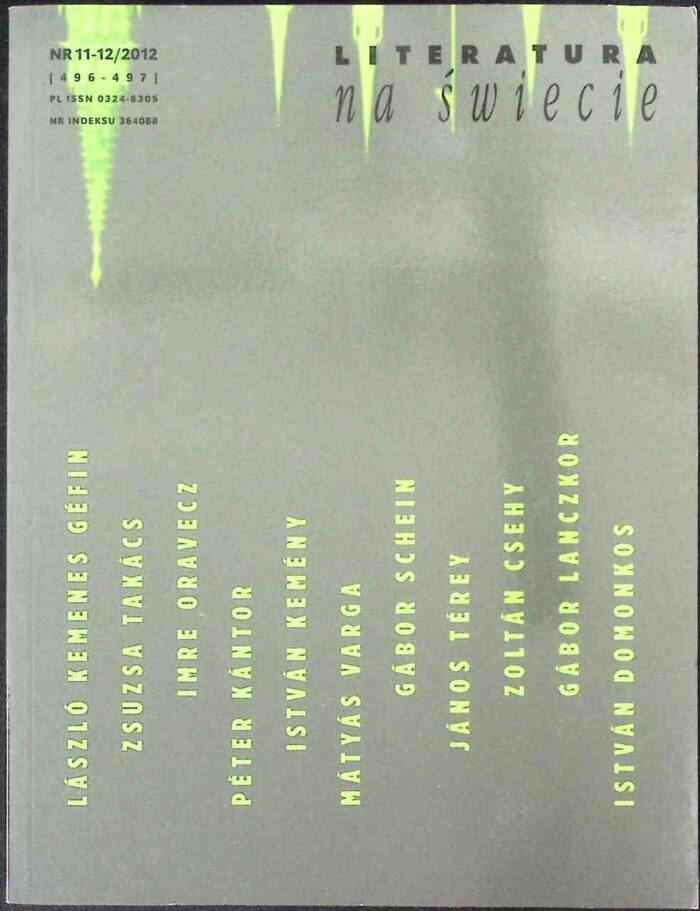 Literatura na świecie 11-12/2012 - obrazek 1