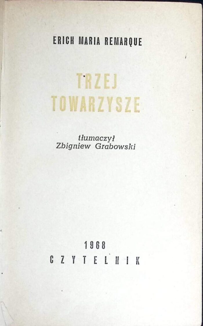 Trzej towarzysze - obrazek 1