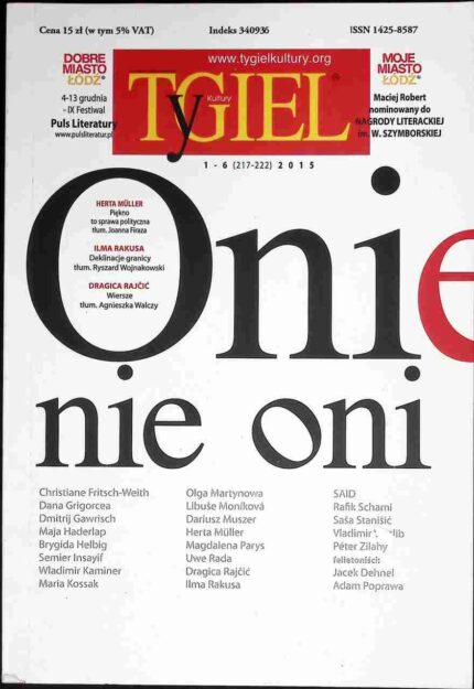Tygiel Kultury, 1-6(217-222)/2015