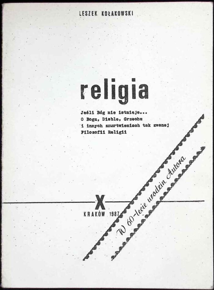 Religia - Leszek Kołakowski - obrazek 1
