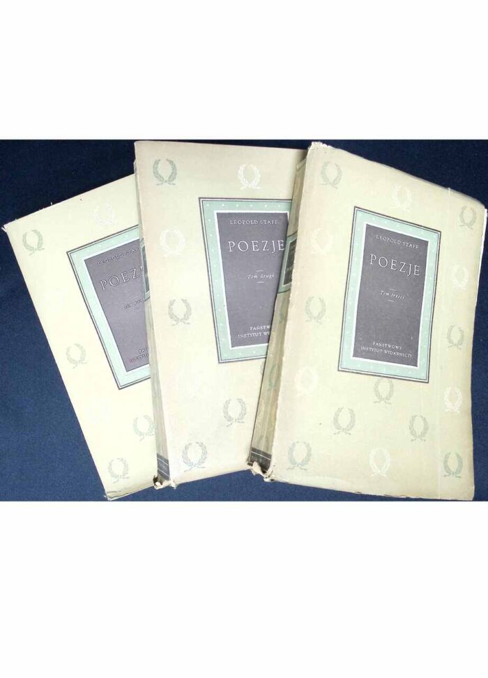 Poezje, t. I-III - Leopold Staff - obrazek 1
