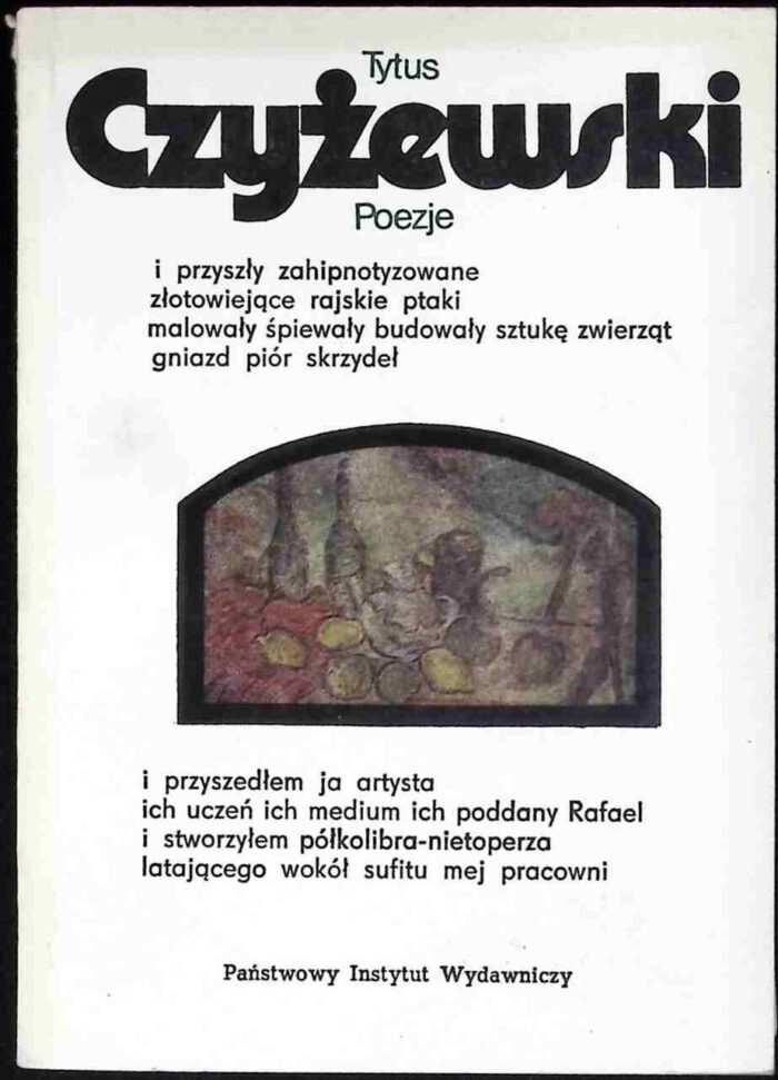 Poezje (Tytus Czyżewski) - obrazek 1