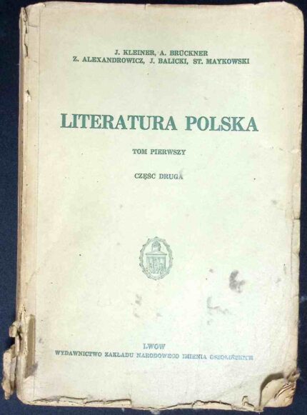 Literatura polska, t. I, cz. II (1938)