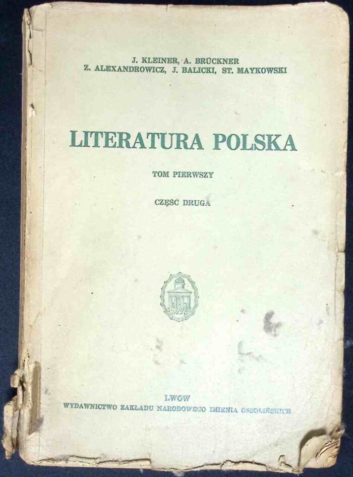 Literatura polska, t. I, cz. II (1938) - obrazek 1