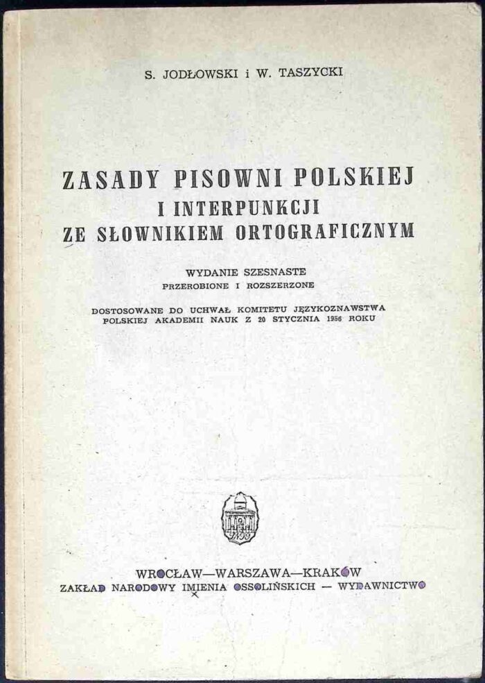 Zasady pisowni polskiej i interpunkcji ze słownikiem ortograficznym (wyd. XVI) - obrazek 1