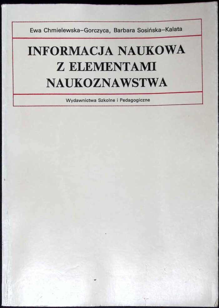 Informacja naukowa z elementami naukoznawstwa - obrazek 1