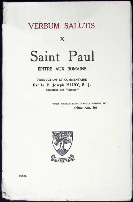 Saint Paul - Épitre aux Romains