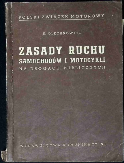 Zasady ruchu samochodów i motocykli na drogach publicznych (1954)