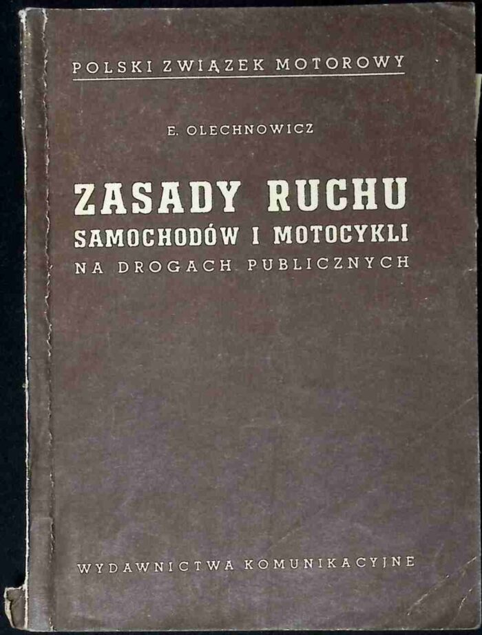 Zasady ruchu samochodów i motocykli na drogach publicznych (1954) - obrazek 1
