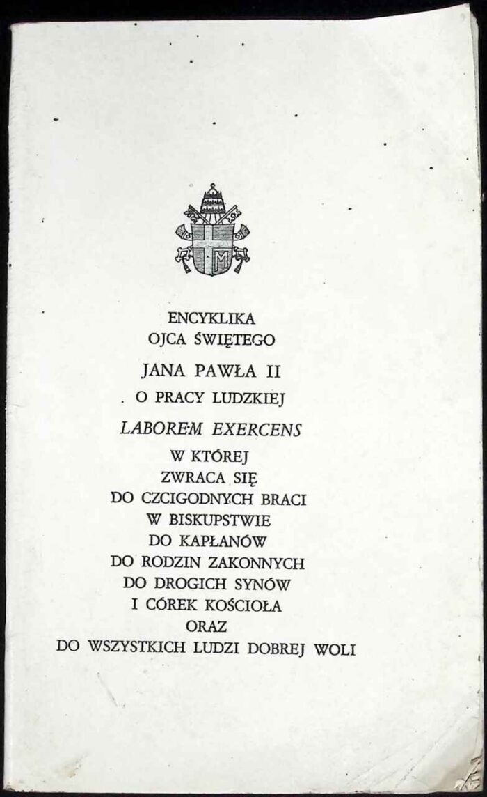 Encyklika o pracy ludzkiej Laborem exercens - obrazek 1