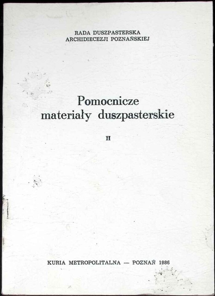 Pomocnicze materiały duszpasterskie, t. II - obrazek 1