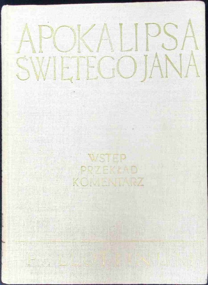 Apokalipsa Świętego Jana. Wstęp, przekład, komentarz - obrazek 1