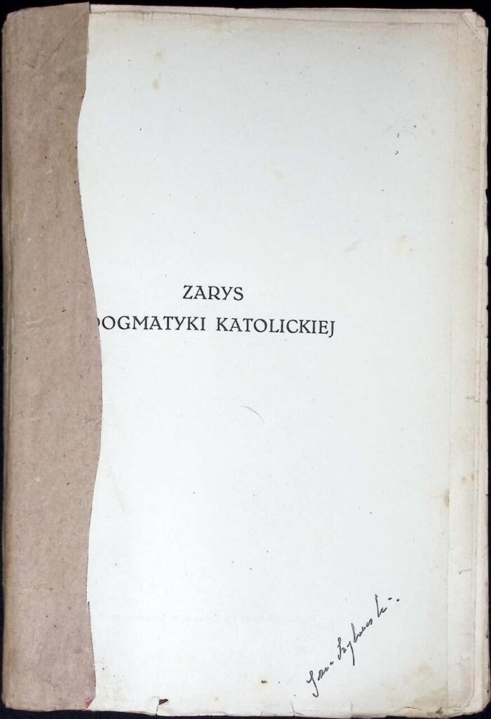 Zarys dogmatyki katolickiej, t. I - obrazek 1