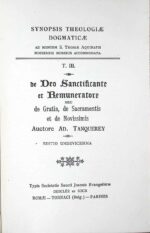 Synopsis theologiae dogmaticae ad usum seminariorum, t. III