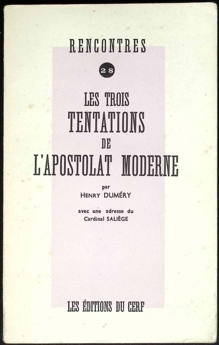Les Trois Tentations de L'apostolat Moderne - obrazek 1