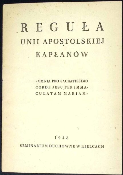 Reguła Unii Apostolskiej Kapłanów (1948)