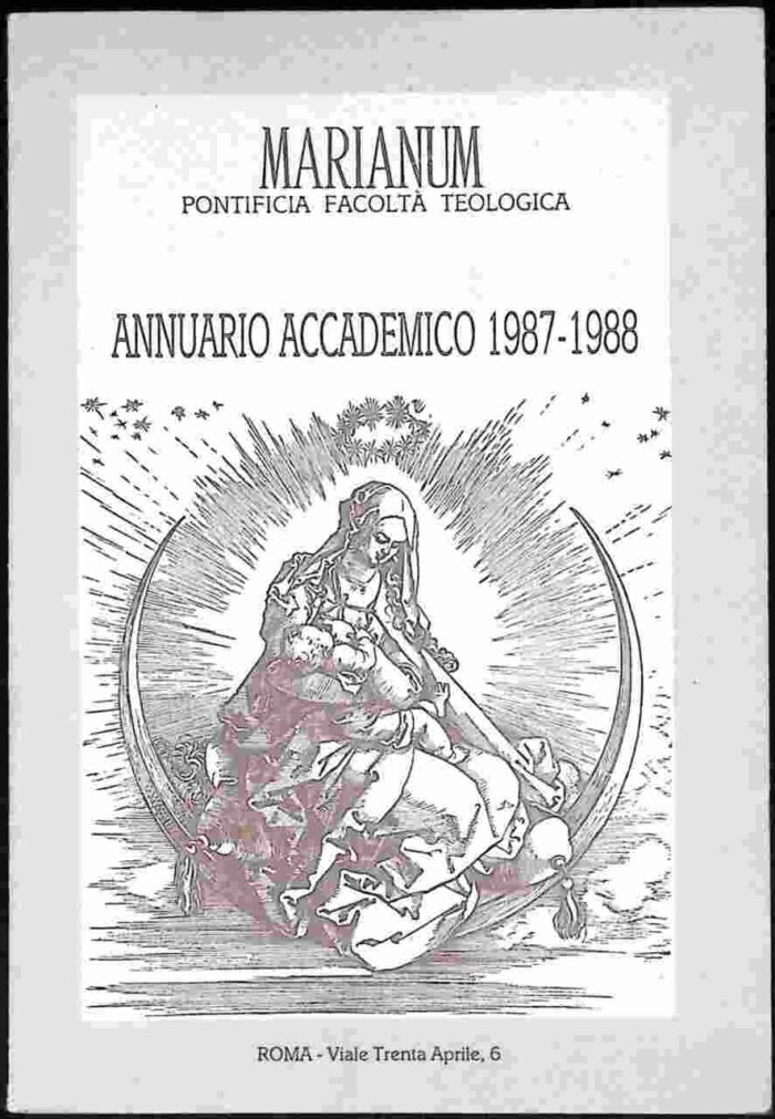 Annuario Accademico 1987-1988 - Marianum Pontificia Facolta Teologica - obrazek 1