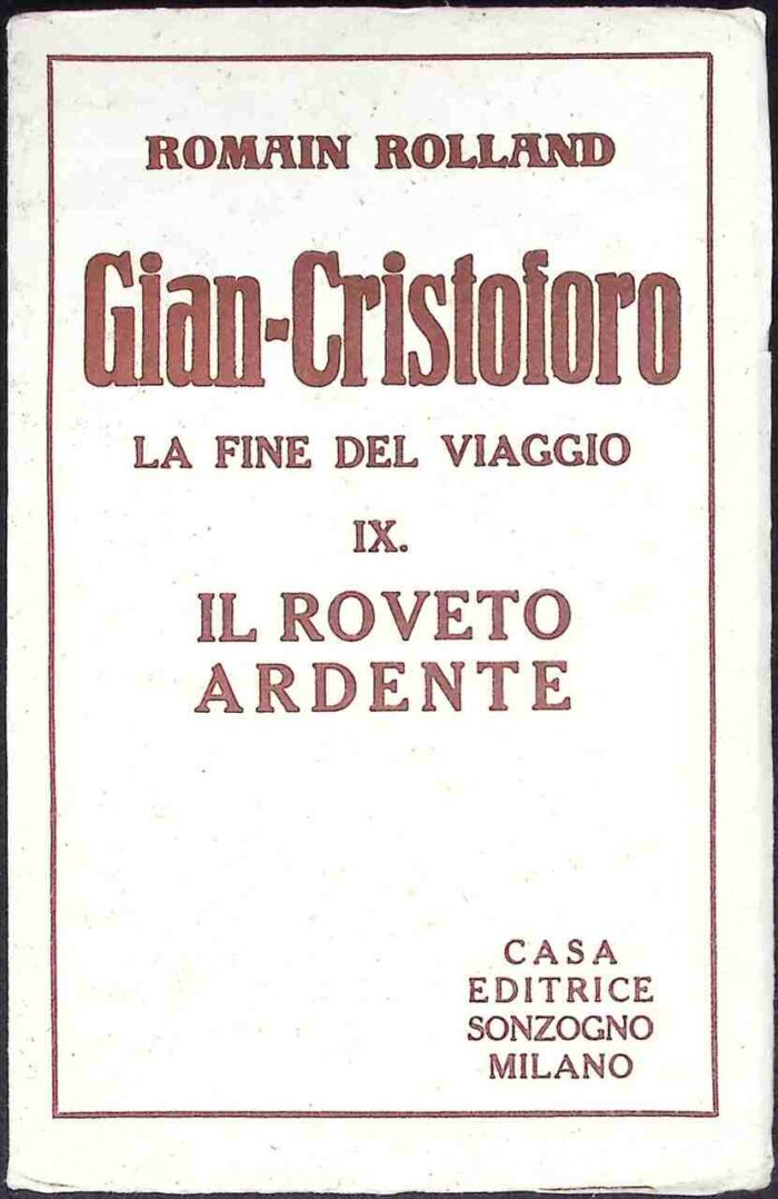 Gian-Cristoforo La Fine del Viaggio, t. IX Il Roveto Ardente - obrazek 1