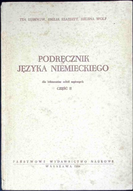 Podręcznik języka niemieckiego, cz. II