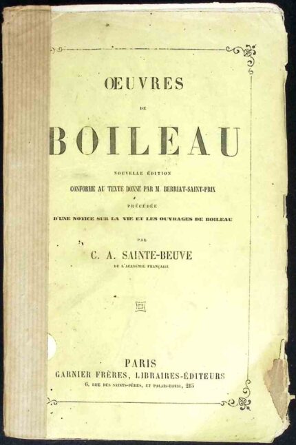 Oeuvres de Boileau