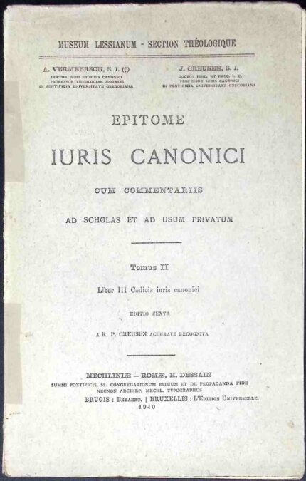 Epitome Iuris Canonici, t. II